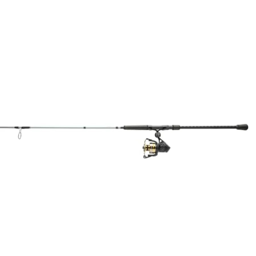 Spinning Reel and Fishing Rod Combo for Saltwater and Freshwater Fishing Durable Aluminum Alloy Frame High-Perfo
