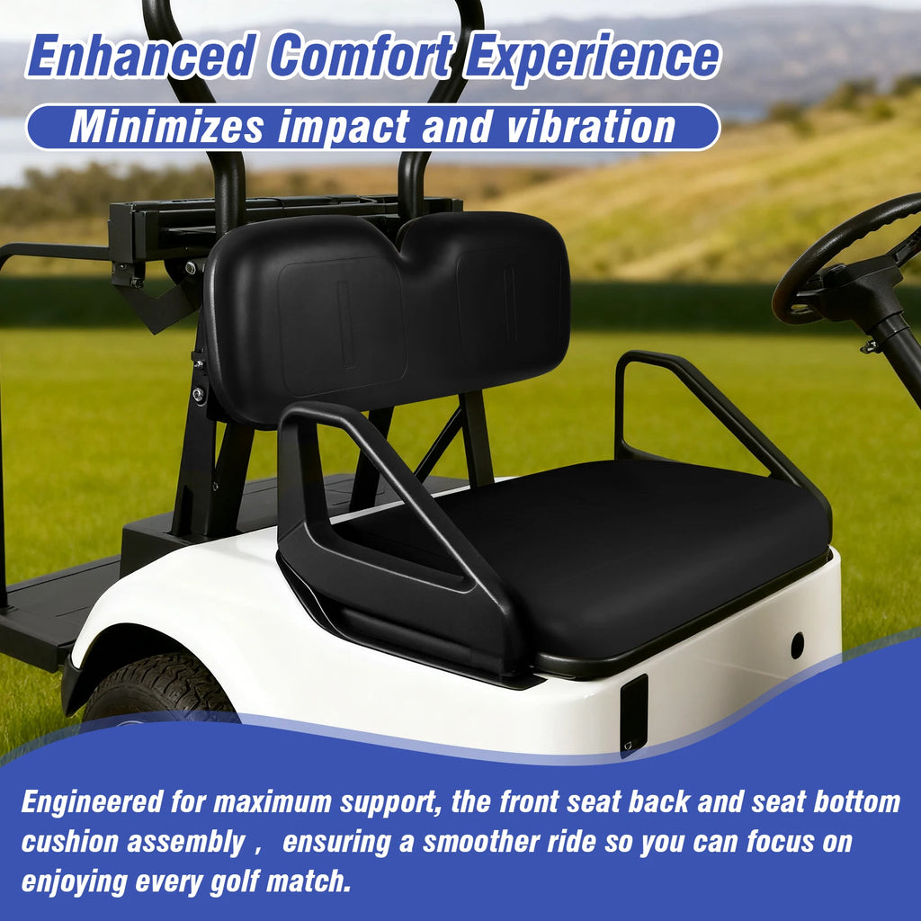 Golf Cart Front Seat Bottom & Backrest Assembly Front Seat Soft Comfortable Cushion Replacement for EZGO Medalist TXT 94-13