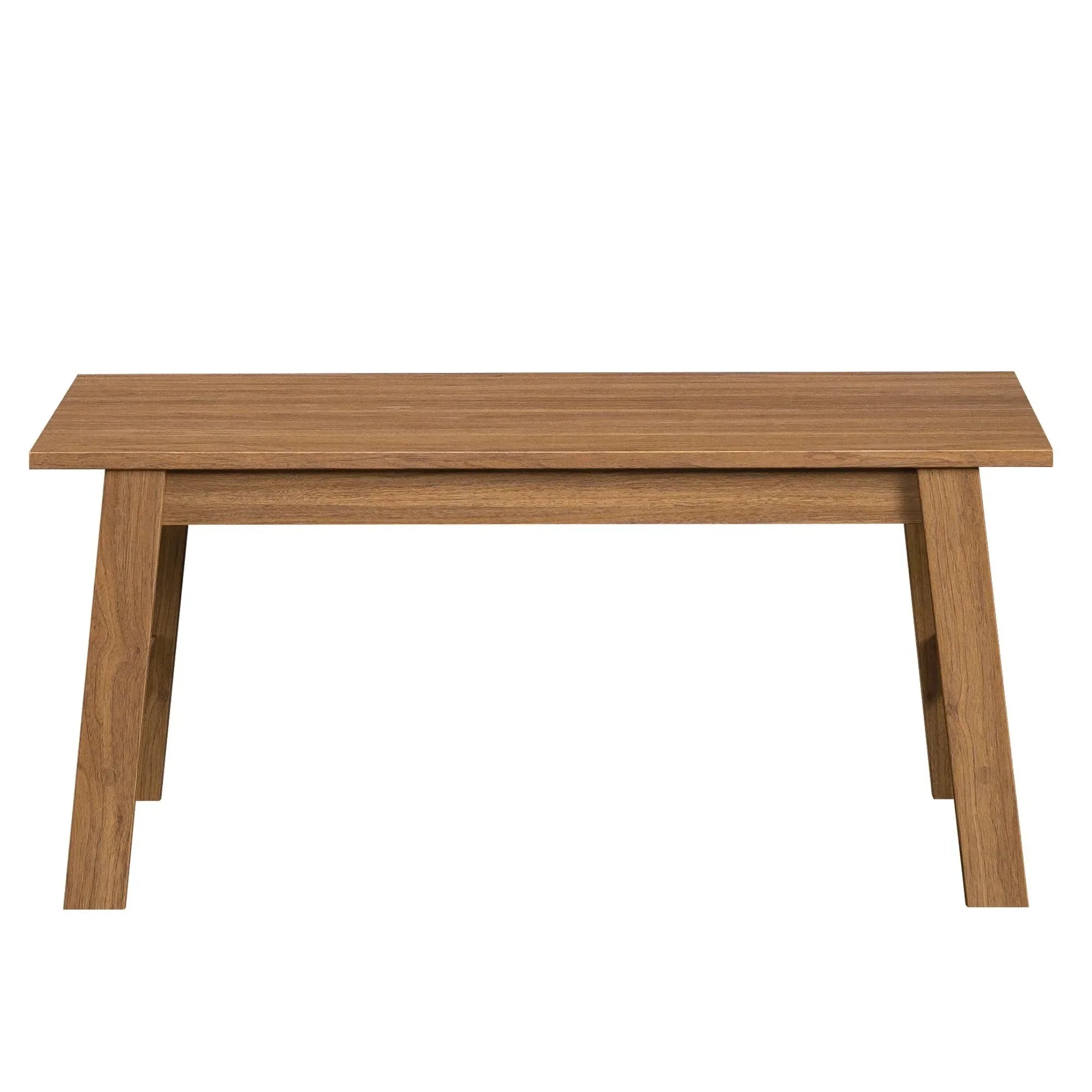 Walnut Rectangle Wood Coffee Table, Modern Sofa Table for Living Room, Farmhouse & Apartment Decor, Sturdy & Versatile