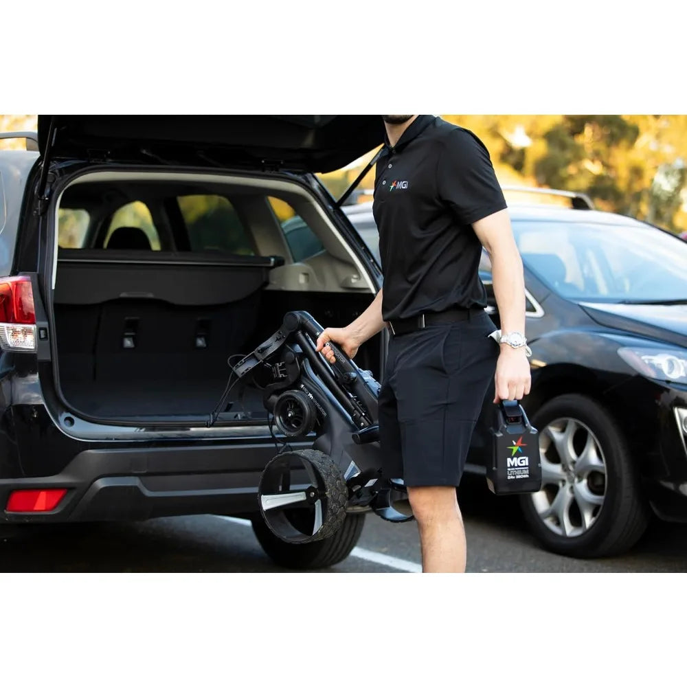 Zip X5 Electric Golf Cart - 36 Hole Battery - (Drink, Umbrella, & GPS Phone)