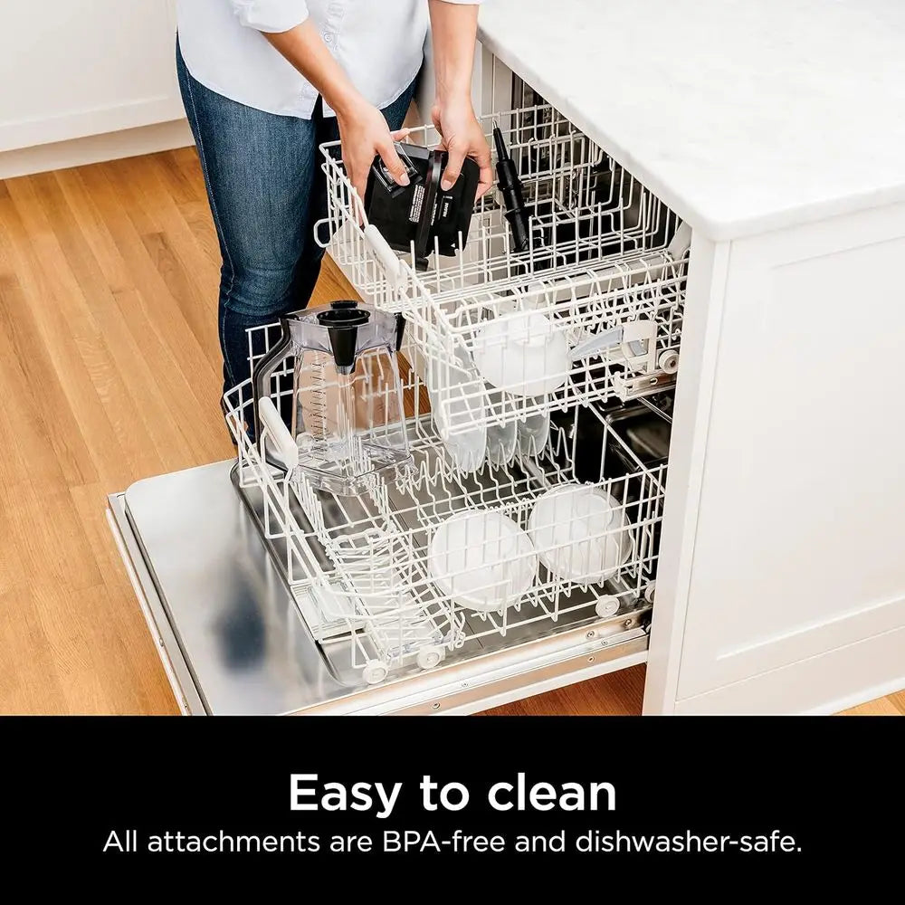 1000W Blender, Total Crushing Technology, Smoothies, Ice Crushing, Frozen Fruit, 72-oz Pitcher, Black & Grey