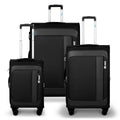 Expandable Soft Shell Spinner Luggage 3 Piece Softside Luggage Set with Front Opening Lightweight Durable Suitcase TSA Lock