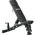 Adjustable Weight Bench With Headrest,1500LBS Workout Bench For Full Body,3"X3" Weight Benches For Home Gym,Gym Bench With Wheel