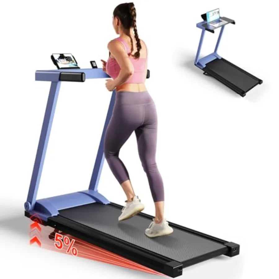 Walking Pad Treadmill 3.0 HP for Home Foldable Treadmill with Incline and App Control 300 LB Capacity Up to 7.5 MPH Black