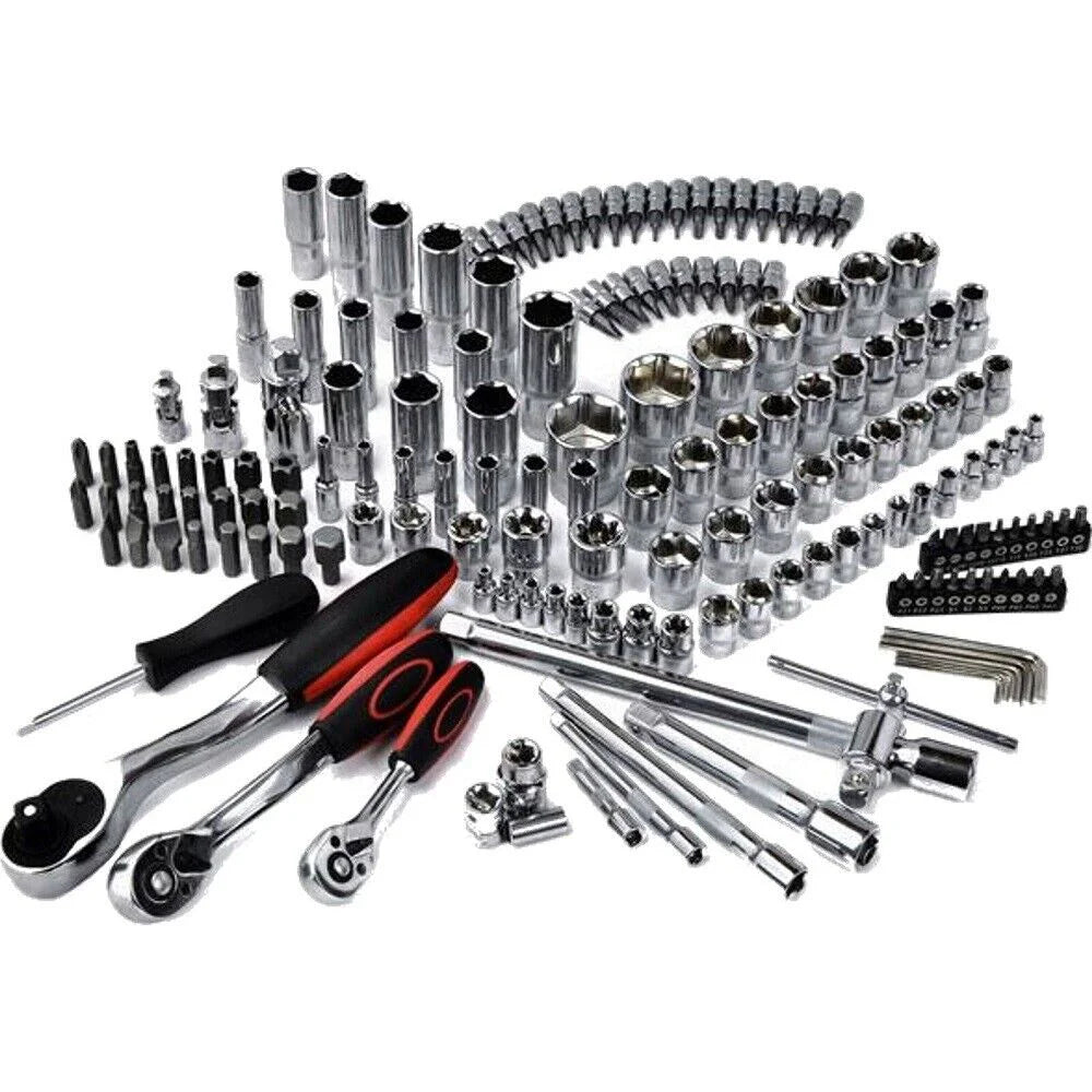 171pcs Socket Wrench Set Car Repair Tool Ratchet Spanner Wrench 1/4 3/8 1/2 Ratchet Spanner Screwdriver Bits Hand Tool