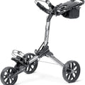 Nitron Golf Push Cart in Black and Silver