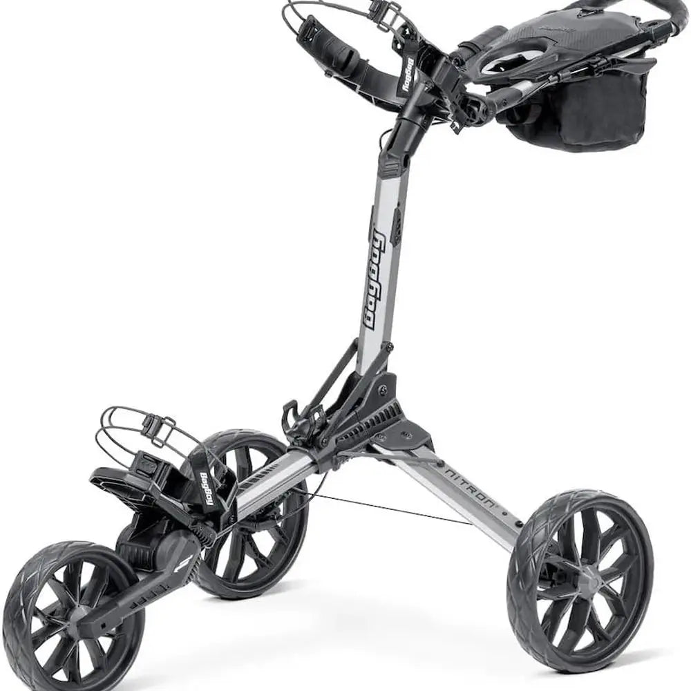 Nitron Golf Push Cart in Black and Silver