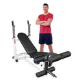 Heavy Duty Standard Weight Bench by Deltech Fitness- 750 lb Capacity- Includes Leg Extension