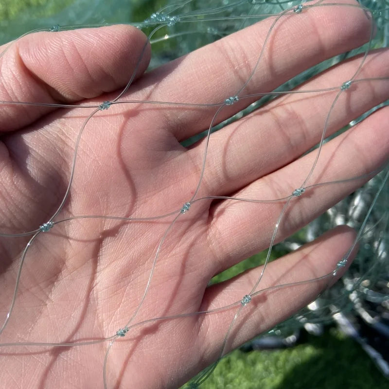 3pcs 12ft Dark Green Nylon Cast Fishing Net Hand-Crafted Artifact with Double Knots