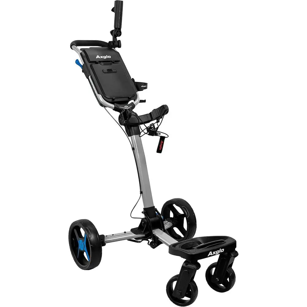 Lightweight 4-Wheel Golf Trolley with Swivel Front Wheels and Hand Brake