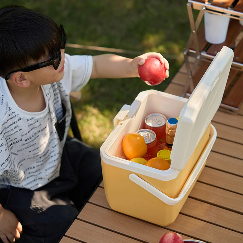 6L Insulated Portable Cooler Large Capacity Camping Car Refrigerator Wear-Resistant Mini Freezer Fridge for Beach Picnic Camping