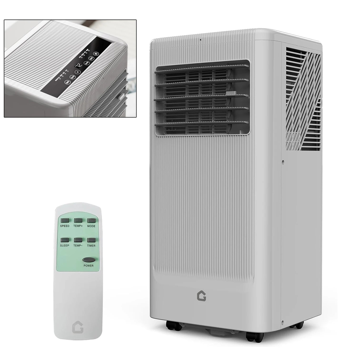Portable Air Conditioner, 10000 BTU Standing Cooling Remote AC Unit Sets with Dehumidifier Fan Functions, Cools Up to 560 Sq. Ft