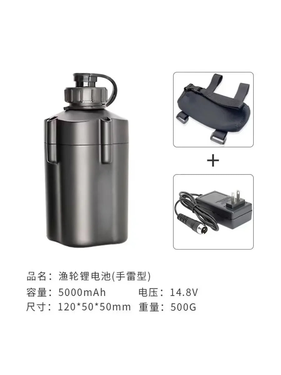 DC 14.8V Electric Fishing Reel 5000MAH 7000MAH 10000MAH Electric Reel Fishing Battery