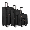 3 Piece Set Softside Luggage Upright Spinner Softshell Lightweight Suitcase Travel Set (26in/30in with 2" Expansion Gusset)