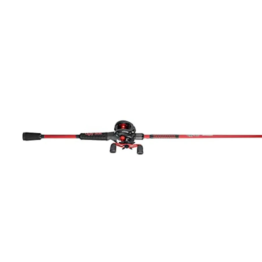 Carbon Low Profile Baitcast Reel and Fishing Rod Combo for Precision Casting in Freshwater and Saltwater Environments