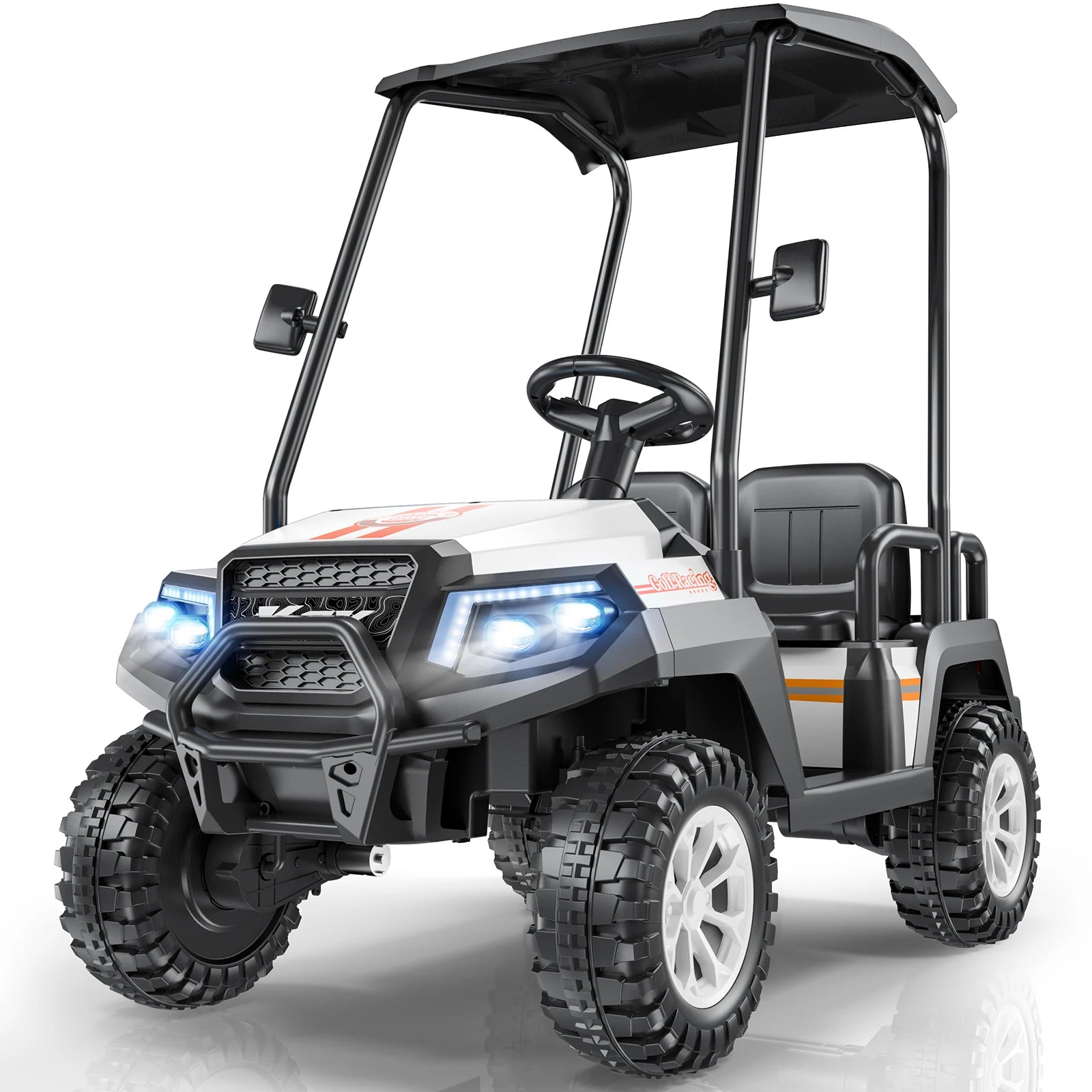 LIGIANT 24V 4-Seater Ride On Golf Cart for Big Kids, 4WD, 264 Lbs Load, Remote, Music, Suspension, Christmas Gift for Kids