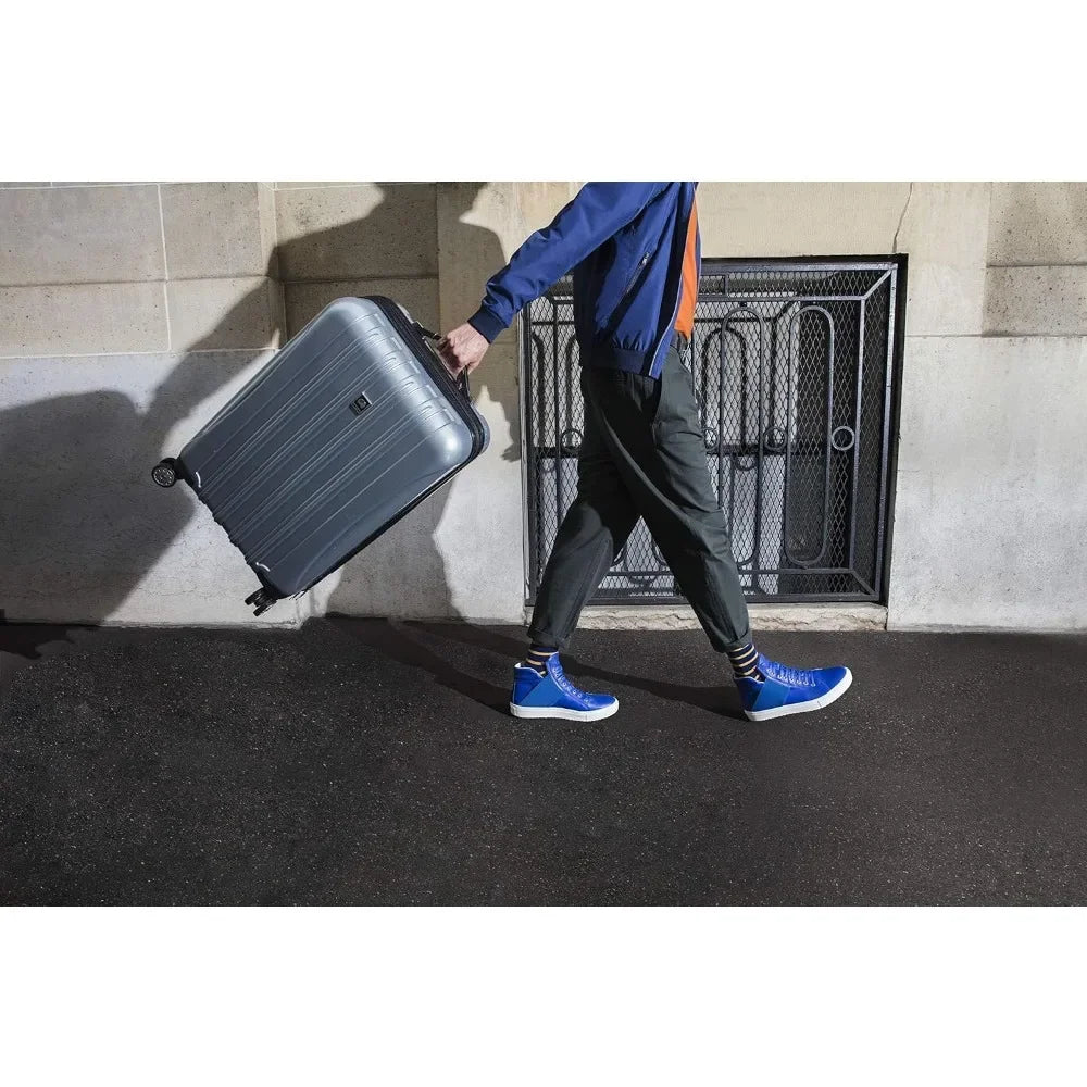 Carry-On 21 Inch Expandable Spinner Luggage with Titanium Hardside, Aero Design for Paris Travel