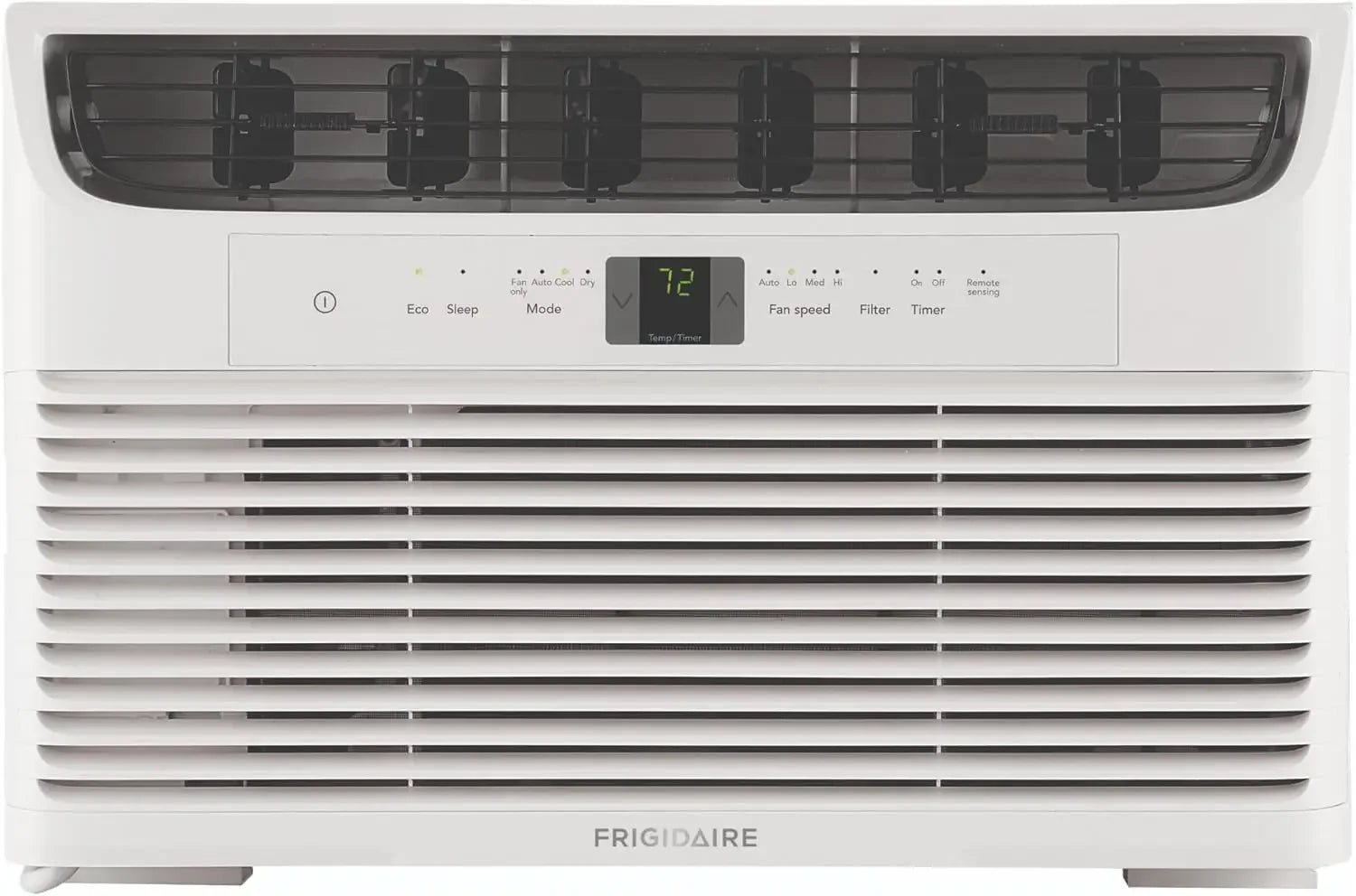6,000 BTU Window Air Conditioner with Remote Control, Cools Up to 250 Sq. Ft., Quiet Operation, Eco Mode, 3 Fan Speeds,