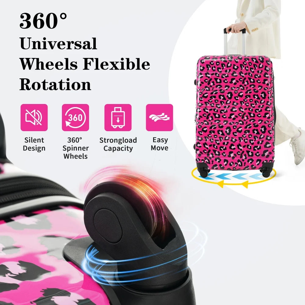 Hardshell Luggage Sets 3 Piece Suitcase with TSA Lock Spinner Wheels 20/24/28 Inch Hard Shell Travel Suitcases Rolling Luggage