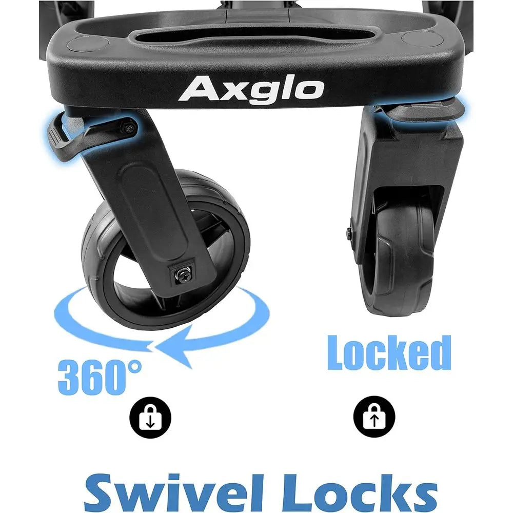 Lightweight 4-Wheel Golf Trolley with Swivel Front Wheels and Hand Brake