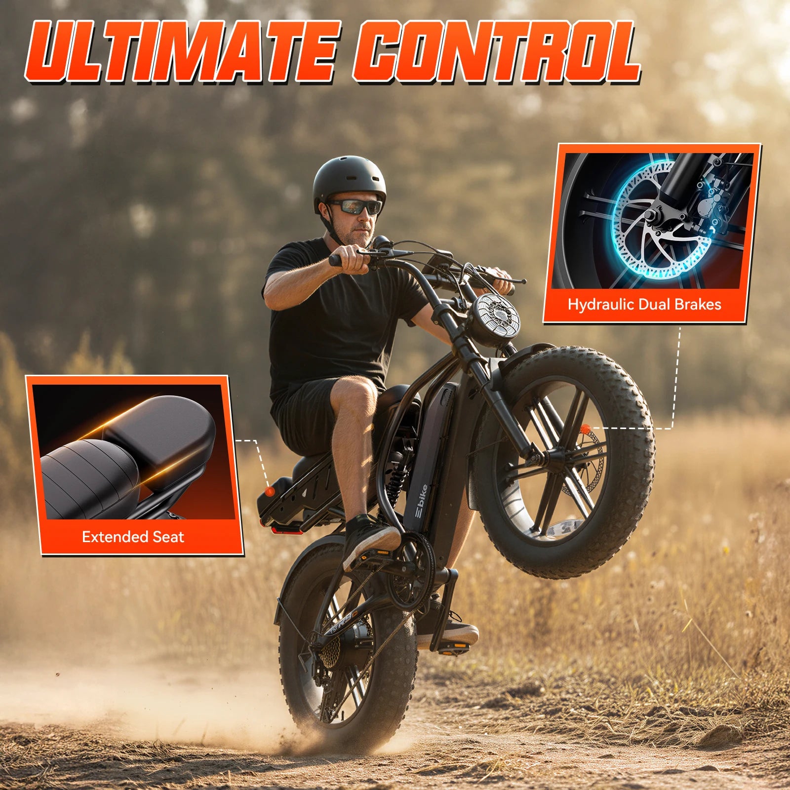 TST R00A 1500W Electric Bike for Adults, 48V 15AH Removable Battery, 7-Speed, 28 MPH, 20" Off-Road Ebike