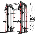 M1 & M1 Pro Smith Machine with Cable Crossover System, Multi-Function Squat Rack Power Cage for Home Gym, Power, Customized