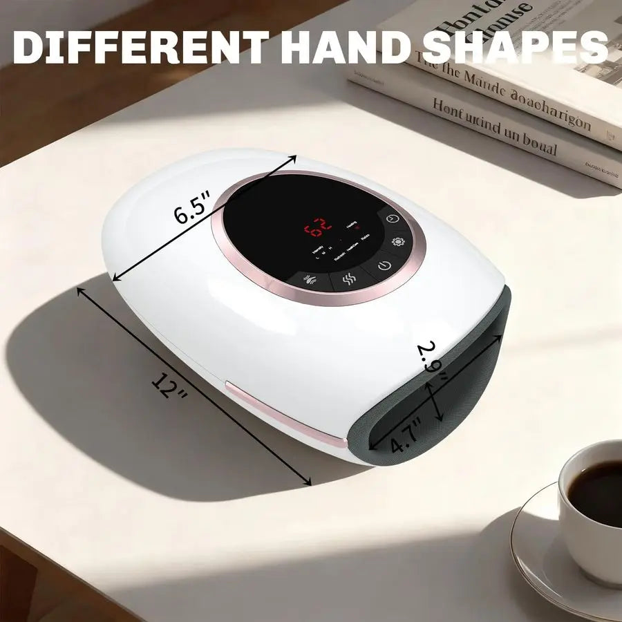 Hand Massager with Heat and Compression, 3 Strength Levels amp Modes, 10 15 20 Min Timer,Large Size Fits Hands amp Forearms Carp