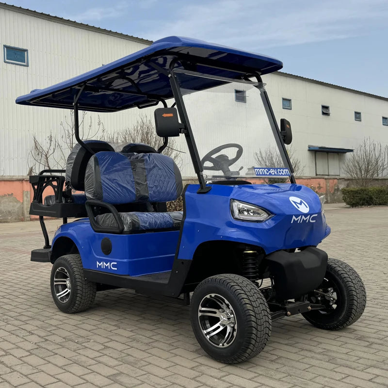 New High Performance  Solar Panel 48V/72V Lithium Battery 2 4 6 8 Seat 5000W/7000W Hunting Club Car Electric Golf Cart