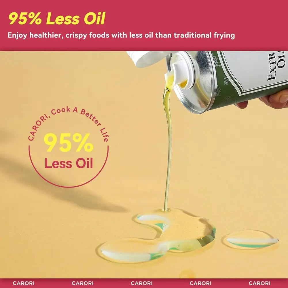 14-in-1 Air Fryer with Viewing Window, 6Qt Capacity, 392°F Max Crisp, No Oil Dual Heating, Bake, Roast, Dehydrate, Reheat, 1700W