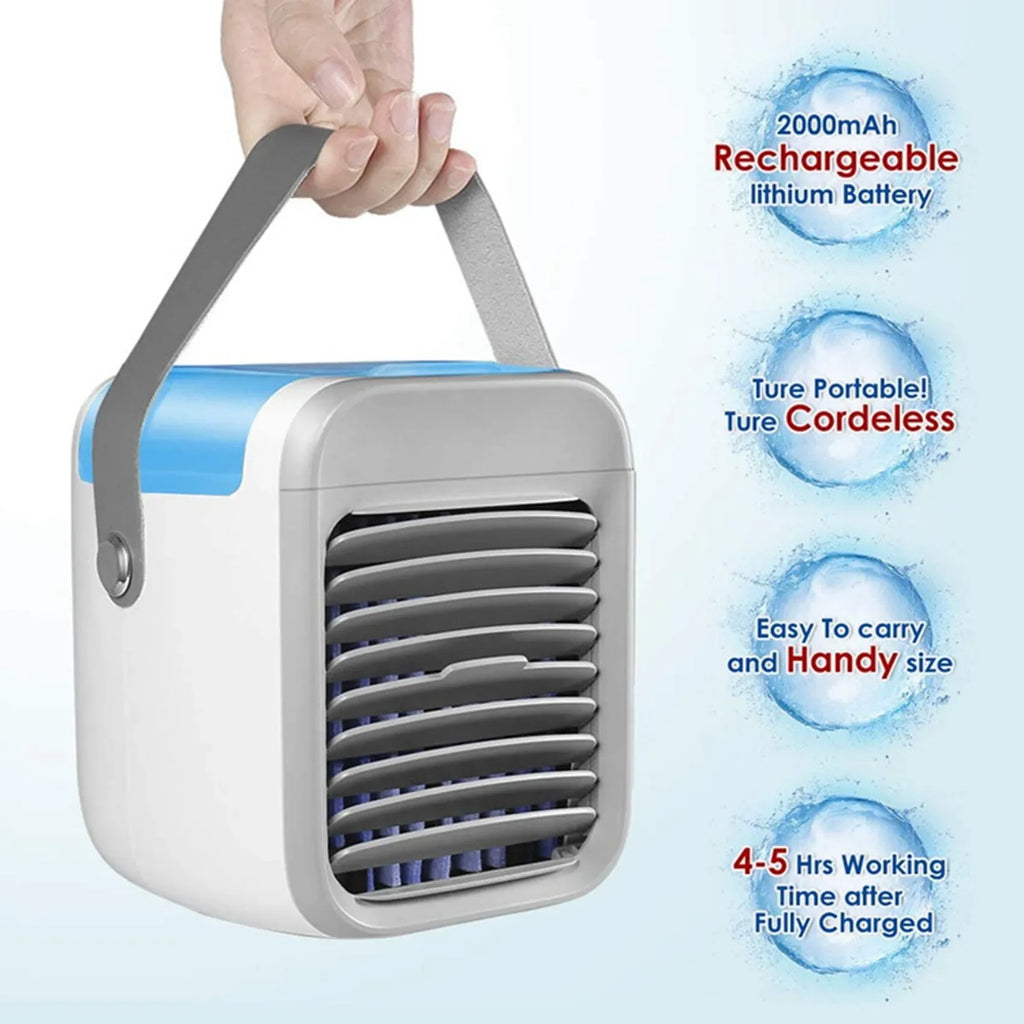 A13G-Mini Air Conditioner Fan Desktop Evaporative Air Cooler 3 Speed Portable Air Conditioner Fan Household Air Cooler