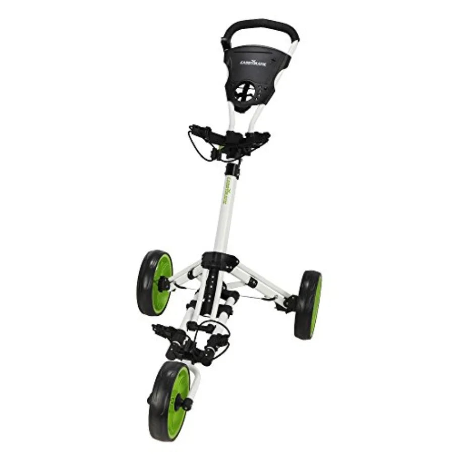 Compact and Lightweight One-Click Folding Pull/Push Golf Cart for Easy Transportation and Storage in Outdoor Golf Courses Perfe