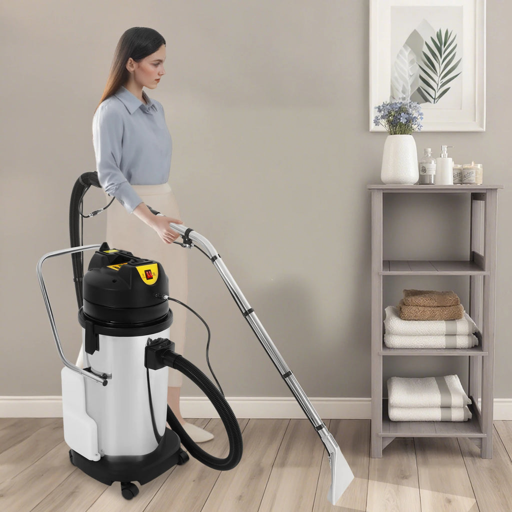 110V Professional Carpet Cleaning Machine Vacuum & Spray Cleaner with Water Sucker for Sofa Curtain Hotel Office Floor Cleaning