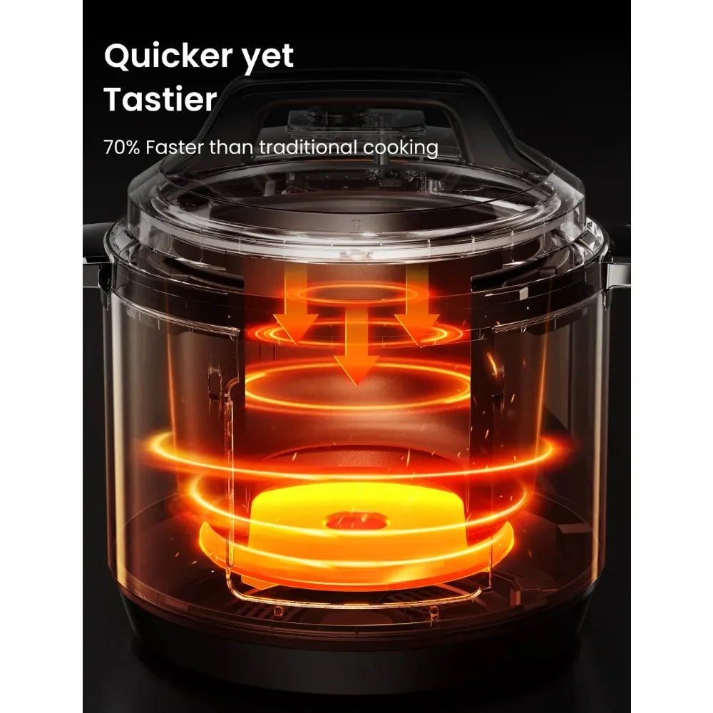 16 in 1 Electric Pressure Cooker Instant Multi Cooker Olla de Presion Non-Stick Pot  Rice Cooker 8 Quarts Stainless Steel