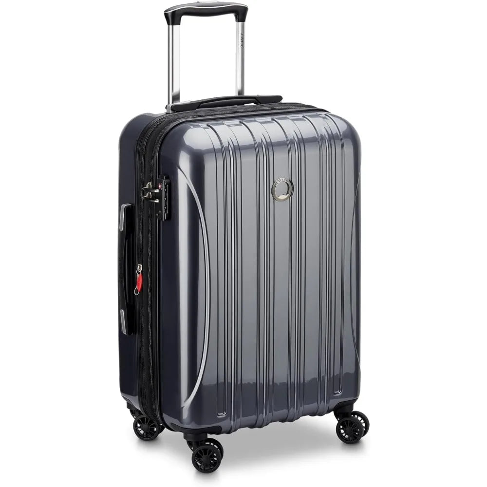 Carry-On 21 Inch Expandable Spinner Luggage with Titanium Hardside, Aero Design for Paris Travel