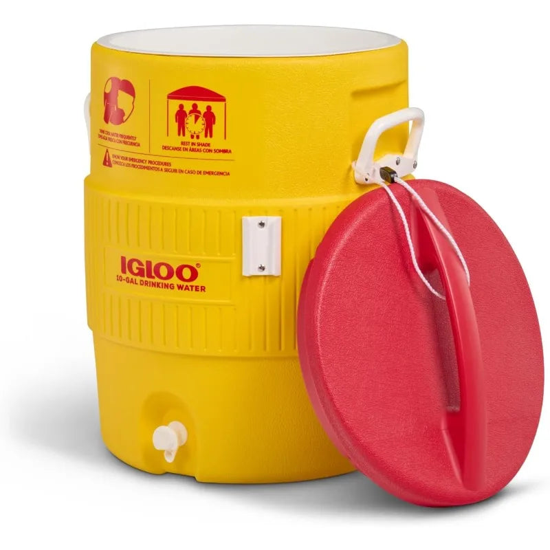 Igloo Cooler Water Beverage Dispenser, 10 Gallon Water Cooler,Insulated Drink Dispenser with Spout,Portable Handwashing Stations