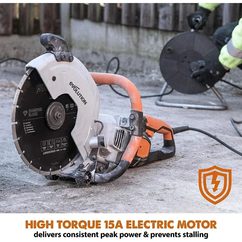 Evolution Power Tools R300DCT 12 inch Concrete Saw (Aka Circular Saw, Angle Grinder, Chop / Cut Off Saw, Demo Saw, Disc / Power
