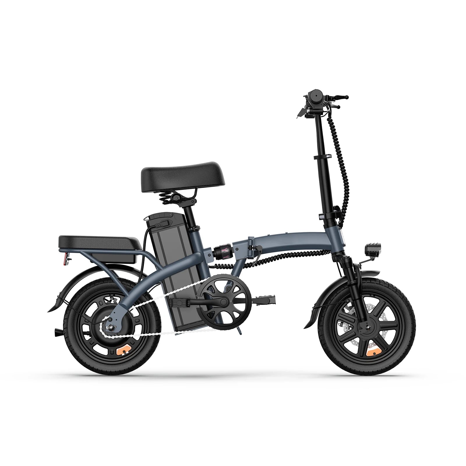 14" Foldable Electric bicycle for Adult,  350W Motor with 48V 7.8Ah Removable Battery  3 Hours Charge Time