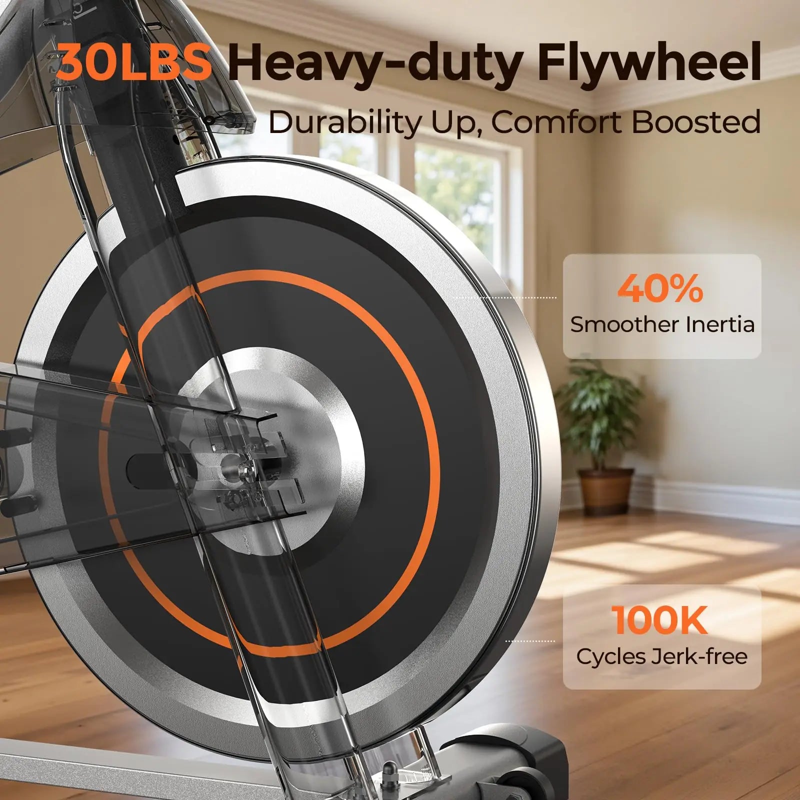 YOSUDA Exercise Bike, Brake Pad Stationary Bike for Home with Exclusive App, Magnetic Indoor Cycling Bike with 300 lb Weight