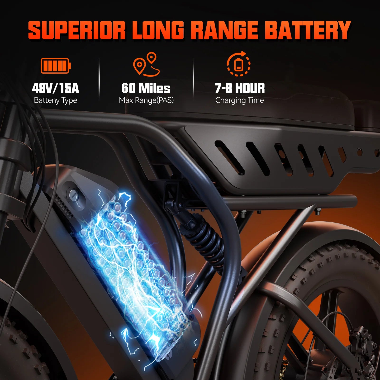 TST R00A 1500W Electric Bike for Adults, 48V 15AH Removable Battery, 7-Speed, 28 MPH, 20" Off-Road Ebike