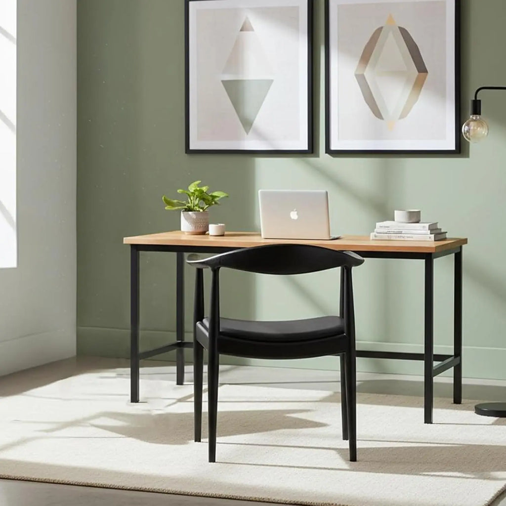 Upholstered Dining Armchair Mid-Century Accent Black Kitchen Office, Customized