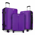 New York XPress 20"+24"+28" Luggage Expandable Travel Suitcase PP Hard Shell Luggage Set Rolling Luggages with Spinner Wheels
