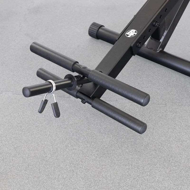 Best Fitness Semi Recumbent AB Crunch Bench, Lower & Upper Abdominal Muscles Workout Machine For Home Gym, Midnight Black