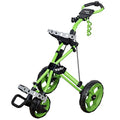 Rovic Model RV3J Junior Youth 3-Wheel Golf Push Cart for Young Players with Lightweight Design Adjustable Height Durable Constr