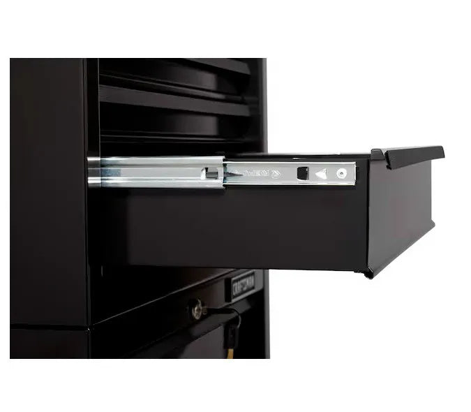 Tool Box5 Drawer Heavy Duty Steel Toolbox with Ball Bearing Slides Smooth Rolling Storage Cart Stackable Black Finish Durable