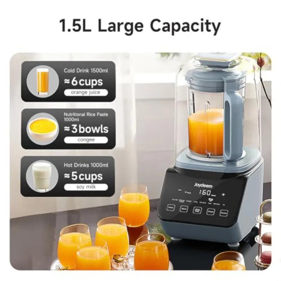 Soymilk Maker Machine with Soundproof Shield Hot and Cold Blender for Soymilk Juice Milkshake and Soup Low Noise Cooking Blende