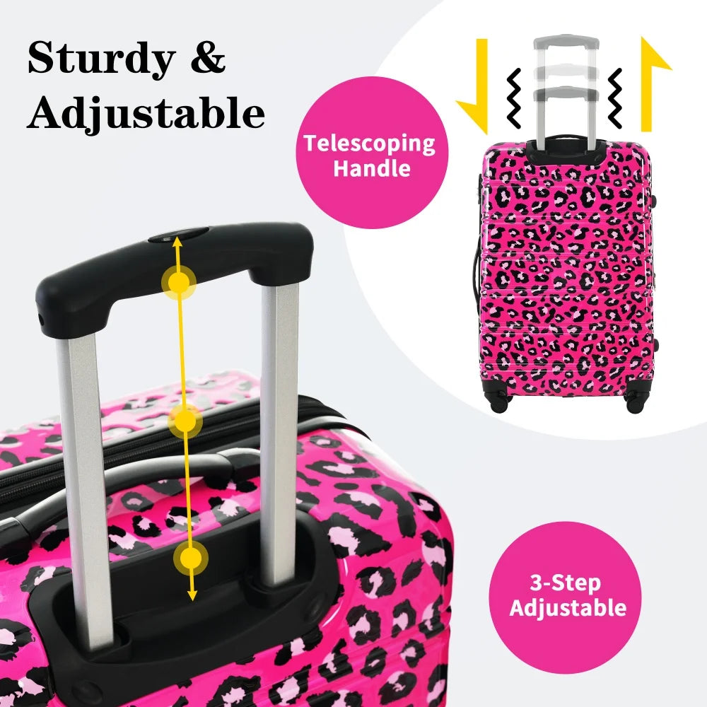 Hardshell Luggage Sets 3 Piece Suitcase with TSA Lock Spinner Wheels 20/24/28 Inch Hard Shell Travel Suitcases Rolling Luggage