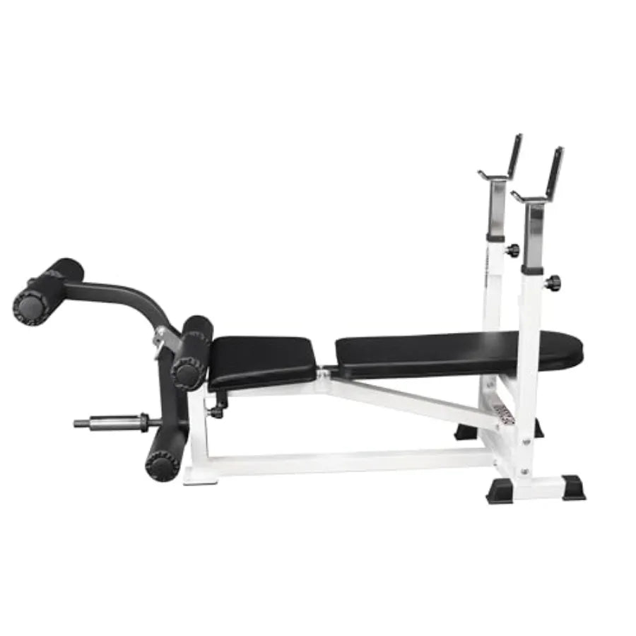 Heavy Duty Standard Weight Bench by Deltech Fitness- 750 lb Capacity- Includes Leg Extension