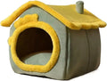 Foldable Dog House with Removable Nest, Warm Enclosed Pet Bed for Medium Dogs and Cats, Ideal Winter Villa Sleep Kennel, Comfort