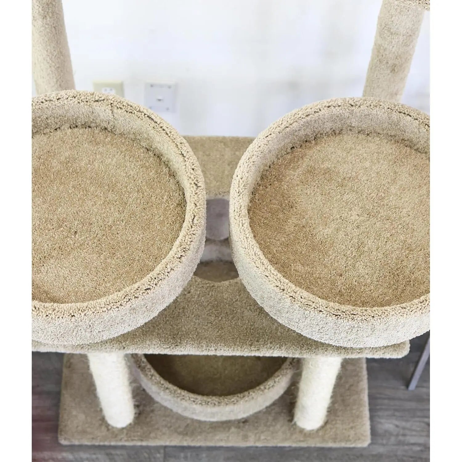 Southwestern Sanctuary Multi-Level Cat Cat Climbing Tower Cat Tree, Solid Wood and Carpet Construction, Modern Cat, Customized