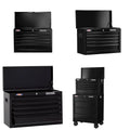 Tool Box5 Drawer Heavy Duty Steel Toolbox with Ball Bearing Slides Smooth Rolling Storage Cart Stackable Black Finish Durable